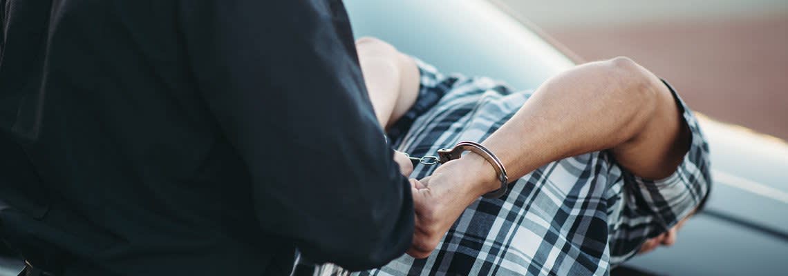 Man getting arrested