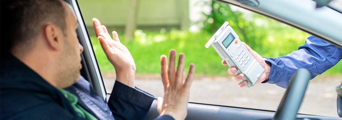 Driver refusing to take breath test